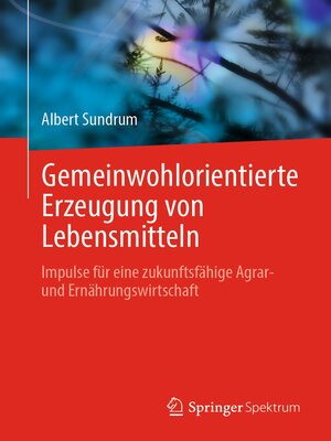 Gemeinwohlorientierte Erzeugung von Lebensmitteln - ebook